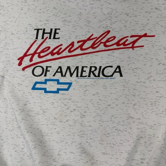 Vintage 1990 Chevrolet Heartbeat Of America Sweatshirt Size Large Swingster